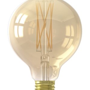 E27 Filament LED Medium Gold Globe Bulb (Dimmable)