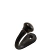 Black Iron Single Hook With Black Knob