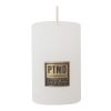 Rustic Hot White Pillar Candle 6x4cm