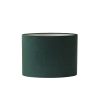 Dutch Green Velour Oval Straight Slim Lampshade 30cm