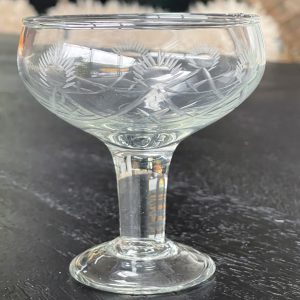 Cocktail Glass with Cutting