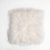 Tibetan Sheepskin Cushion Ivory