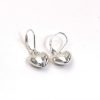 Small silver Heart earringss