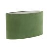 Dusty Green Velour Oval Lampshade