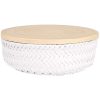 White Wonder Round Storage Basket