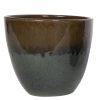 Vero Green XL Glazed Terracotta Plant Pot