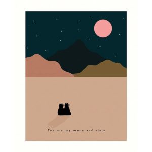 Bears & Night Sky Greetings Card