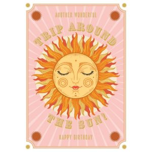 Trips Around The Sun Greetings Card