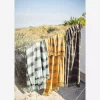 Mustard Tye Dye Throw with Fringes