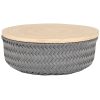 Medium Dark Grey Wonder Round Storage Basket