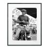 Framed Steve McQueen Moto Photographic Print 30x40cm