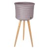 Mauve Up High Plant Basket Stand