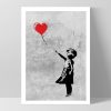 Girl with Red Balloon Art Print. Street Art Graffiti