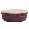 Plum Wonder Round Storage Basket