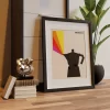 Bialetti, Coffee Poster, Boho Kitchen Print, 1960s Wall Art