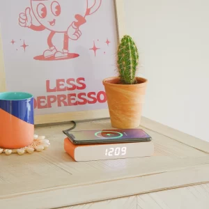 Orange Rise Charge Wireless Charger & Alarm Clock
