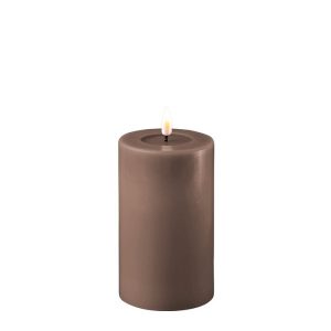 Mocca Unique Battery Operated LED Candle 7.5x12.5cm