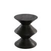 Larus Matt Black Mango Wood Side Table