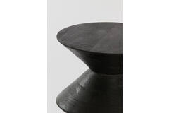 Larus Matt Black Mango Wood Side Table