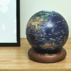 Mini Atlas Globe Lamp Walnut