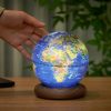 Mini Atlas Globe Lamp Walnut