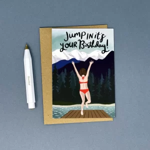 Jump in It's Your Birthday Greetings Card