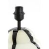 Ylien Cream & Black Glass Table Lamp Base