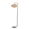 Lyra Natural & Matt Black Floor Lamp