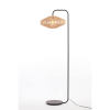 Lyra Natural & Matt Black Floor Lamp