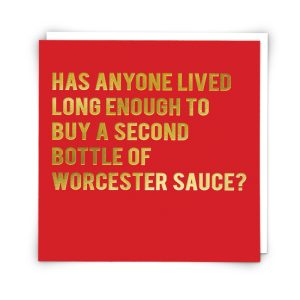 Greetings Card Worcester Sauce