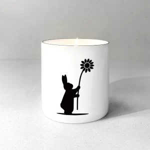 Flower Rabbit Candle