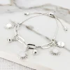 Envy Silver Sunburst Charm Bracelet