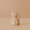 Mini Ochre Waving Lucky Cat