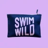 Navy & Pink Swim Wild Zip Bag