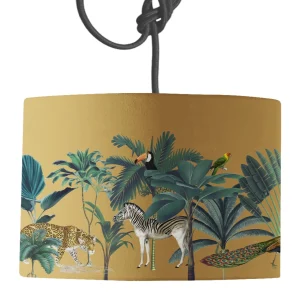 Darwin's Menagerie Mustard Lamp Shade 45cm