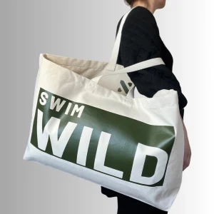 Jumbo Swim Wild Bag Natural & Khaki