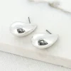 Small Silver Teardrop Earrings