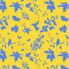 Birds Wrapping Paper Roll Yellow