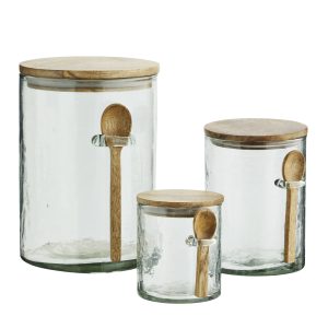 Glass Storage Jar with Spoon