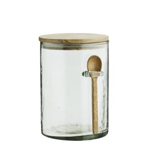 Glass Storage Jar with Spoon Large