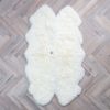 Silky Quad Sheepskin Rug Ivory