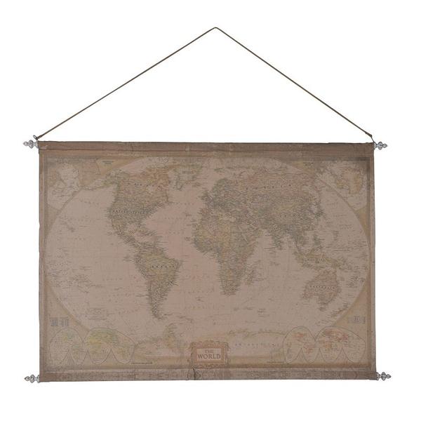 Extra Fabric Hanging World Map Collective Home Store