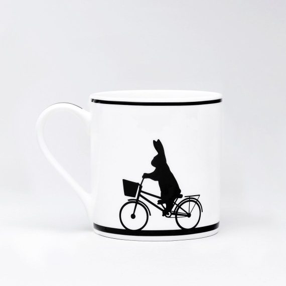 Cycling Rabbit Mug by Ham