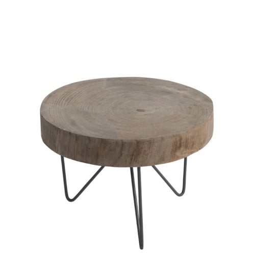 Natural Wood Slice Side Table - Collective Home Store