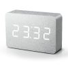 Brick Aluminium Click Clock with White LED