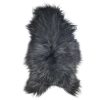 Fur Sheepskin Rug in Iceland Steel