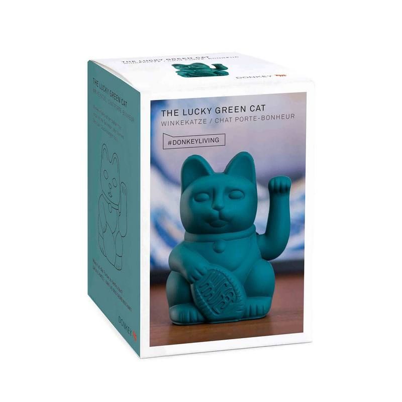  Green  Waving Lucky  Cat  Collective Home Store