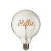 Hello LED Transparent Bulb