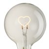 Heart LED Transparent Bulb