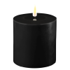 Battery Operated LED Candle 10x10cm Black